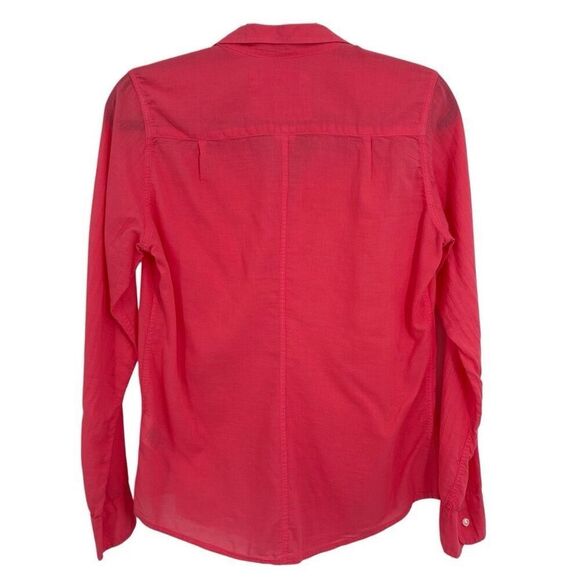 Frank & Eileen Barry Button Front Long Sleeve Blouse Pink Size Small - Picture 5 of 7